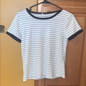 Black and white striped shirt